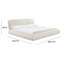 Karol Cream Vegan Leather UK Bed-120138415