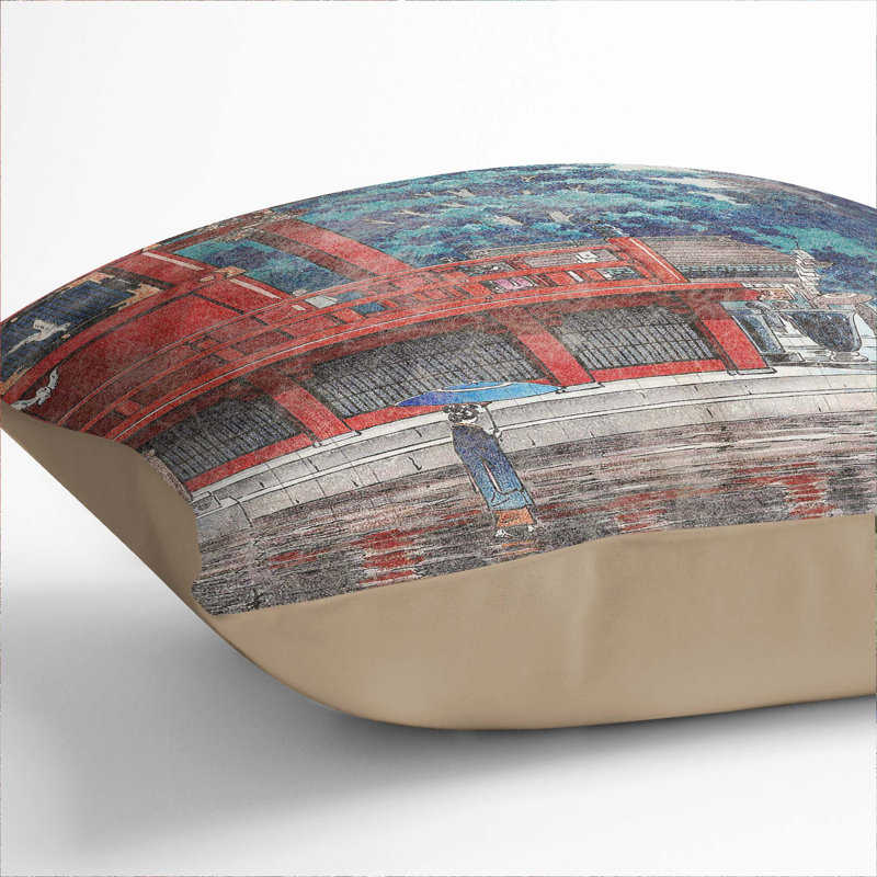 Square Cushion, Stone, 40cm H x 40cm W x 15cm D
