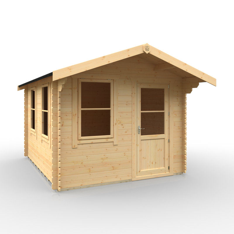 The Caspian Tongue & Groove Log Cabin 12x10w