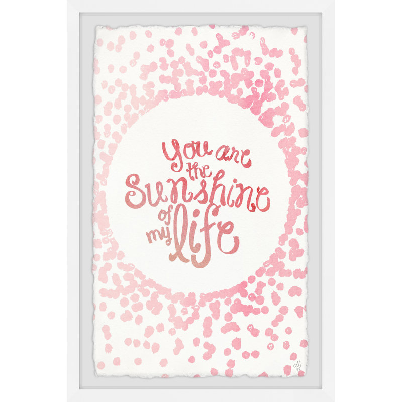 Nathanael Sunshine Of My Life - Single Picture Frame Print, 91cm H x 61cm W