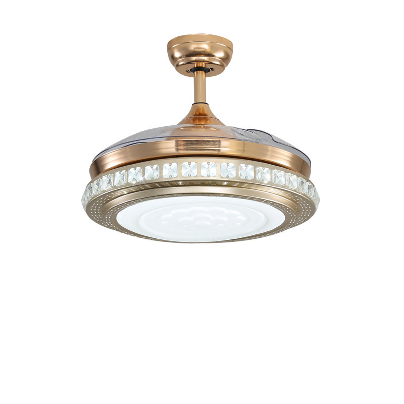 Ceiling Fan with LED Lights, Black
