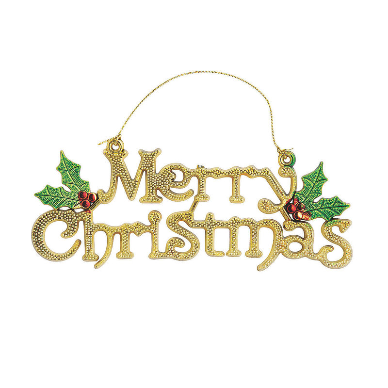 Ensemble d'ornement suspendu 12 pièces Merry Sign