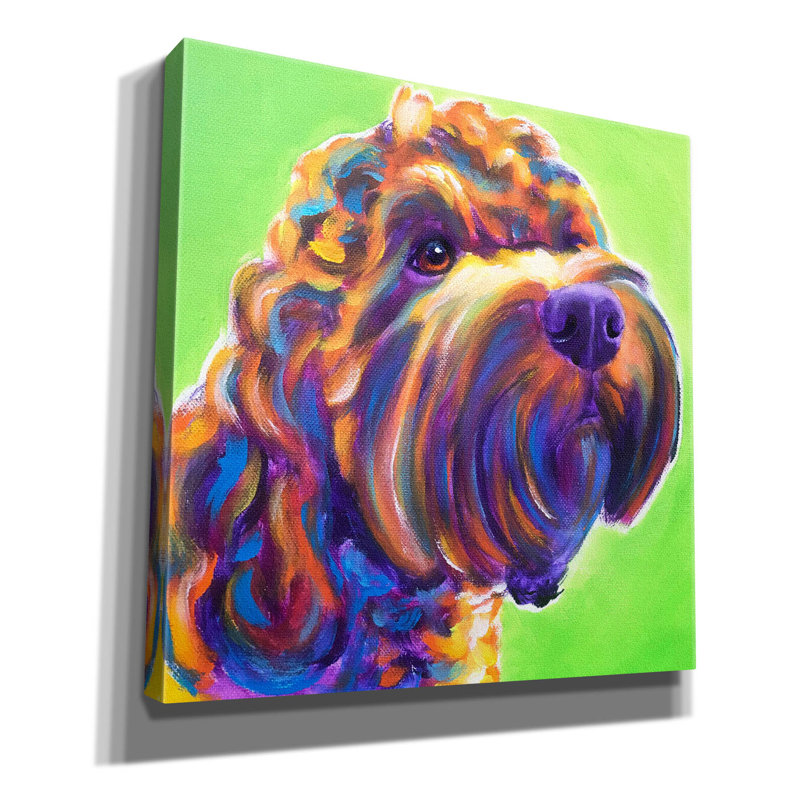 "Freddy" par Dawg Painter, H 18 po x l 18 po x P 0,75 po