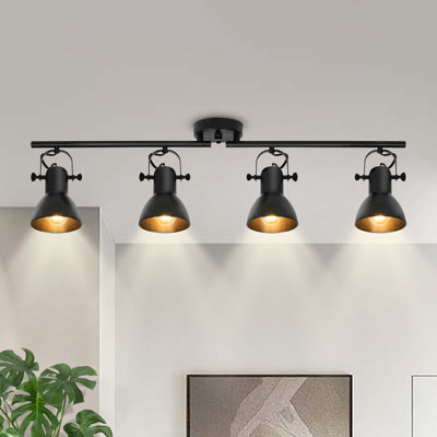 Ensemble de rail d'éclairage 35,82 po à 4 lumières pour plafond
