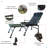 Portable Folding Reclining Camping Chair With Adjustable Backrest