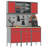Set Of 5 Steel Large Height-Adjustable Work Cabinet-785784995