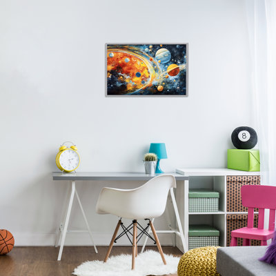Giclée encadrée par des tourbillons de l'espace, conception de Ray Powers