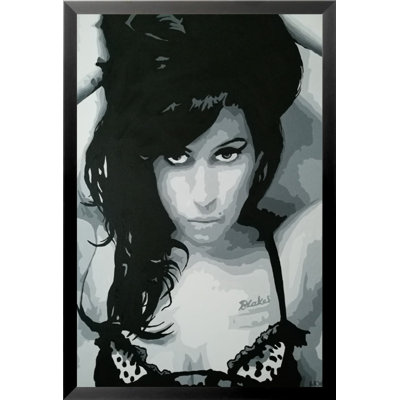 « amy winehouse », reproduction d’art encadrée