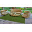 Gazon artificiel vert / vert 7,5 pi x 10 pi Verdant Vista Lushscape-86726643