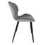 Leonardville 47cm H Tufted Velvet Upholstered Upholstered Back Side Chair in Grey