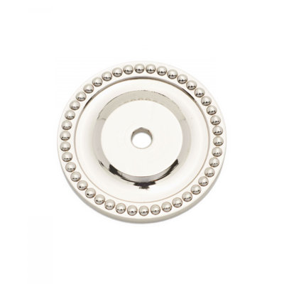 BP Series Beaded Single Hole Knob Backplate
