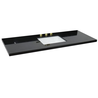 Plateau de meuble-lavabo simple 61 po avec lavabo