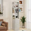 Armoire en bois, armoire de rangement avec 3 tiroirs et 2 crochets