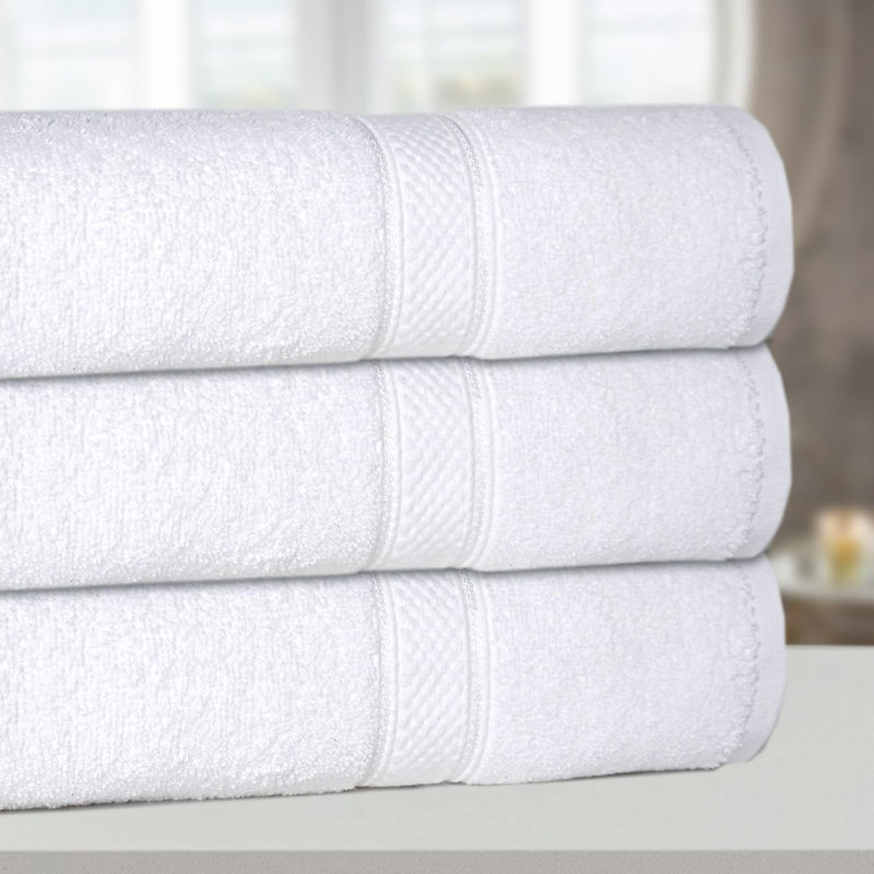 Nayelly Turkish Cotton Bath Towel, White