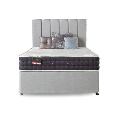 Asia Upholstered Divan Bed with Mattress