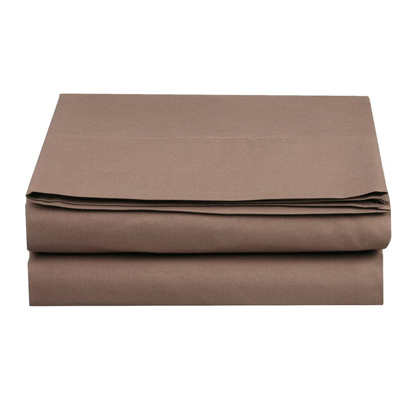 Luxury Hospitality Percale Microfiber Fitted Sheet – Soft, Hypoallergenic, and Wrinkle-Free, King Fitted Sheet, Taupe
