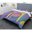 Ensemble de housse de couette à architecture géométrique rétro abstraite mid-century-40701729