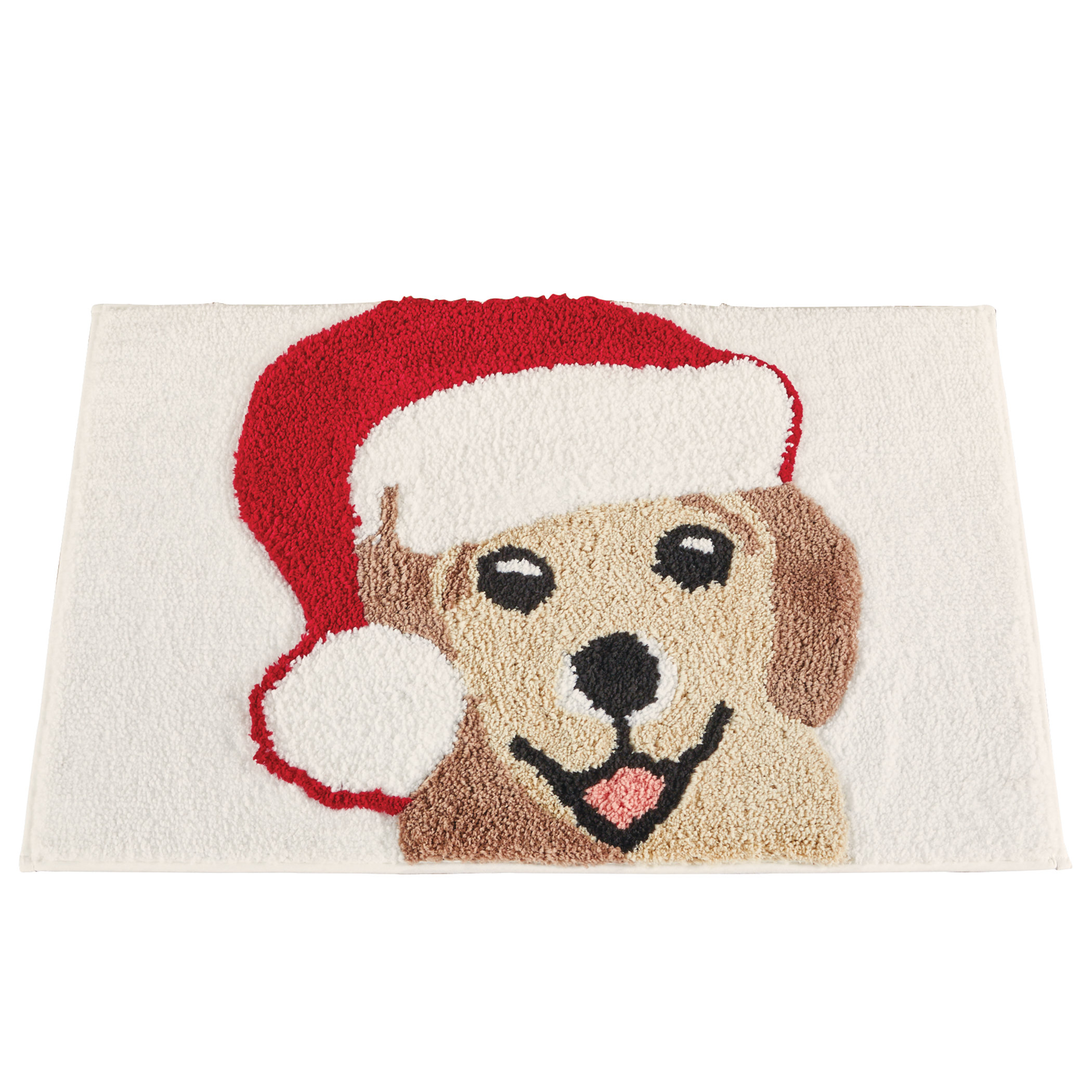 The Holiday Aisle® Christmas Dogs Bath Rug | Wayfair