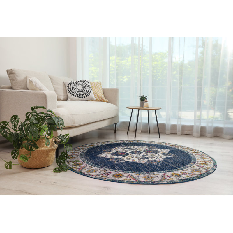 Jaimeson Oriental Indoor Rug, Round 5'3"