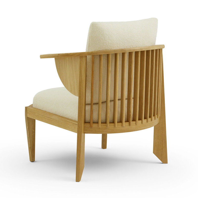 Frank Lloyd Wright Rockford Chair, Natural Oak