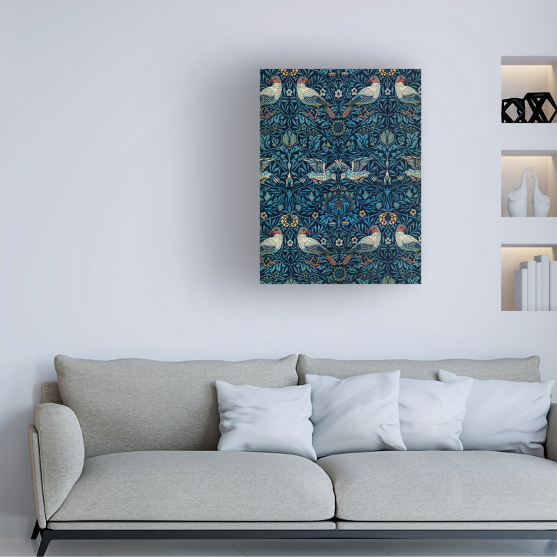Fleur de Lis Living, art mural sur toile William Morris de William Morris, H 19 po x l 14 po