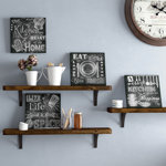 " Beautiful, Fun, Chalkboard Kitchen Signs; Messy Kitchen, Heart Of The Home, Spice Of Life, And Cook Much " by Donna Knold 4 - Pieces