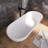 69“ Freestanding Soaking Solid Surface Bathtub