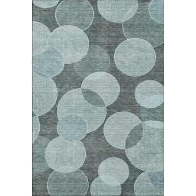 Premium Machine Washable Lubbers AMF1751 Geometric Rug
