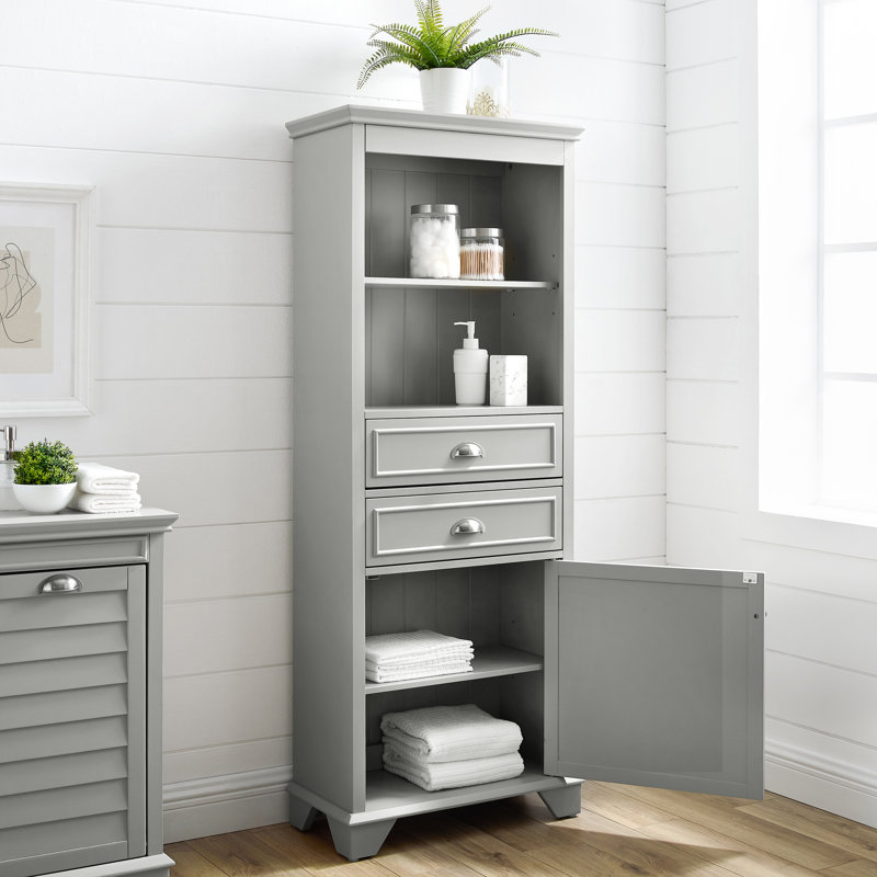 Jaiheem Linen Cabinet, Gray