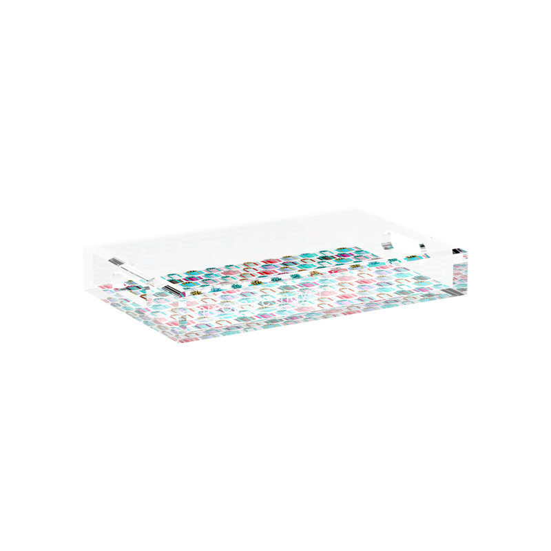 Decorative Tray, 12.5"W x 7.75"D x 2"H