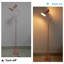 Lampe sur pied moderne 57,7 po, abat-jour réglable et interrupteur au pied, pour salon, chambre à coucher, bureau (ampoule incluse)-2047543703