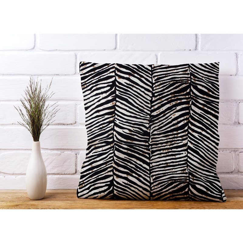 Sturges Zebra Animal Print Square Throw Cushion