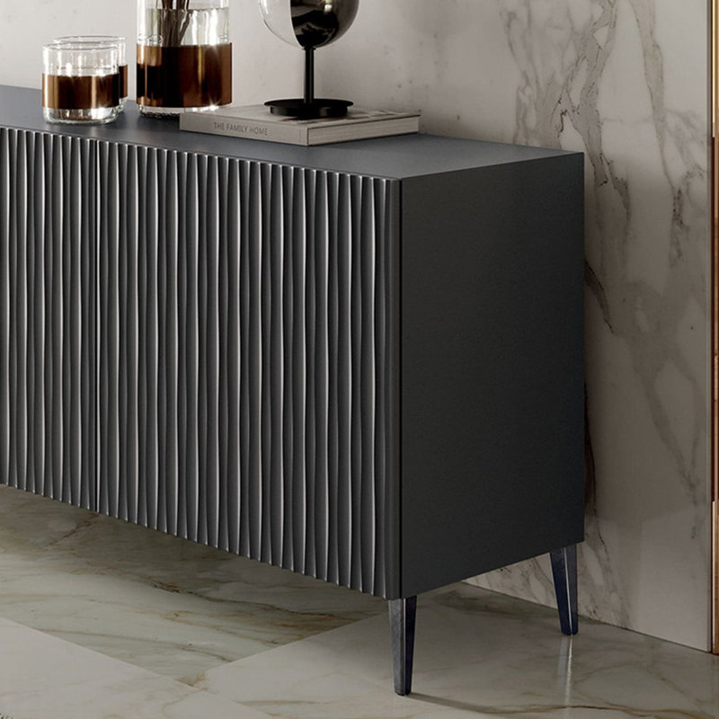 Buffet simple et moderne de style italien, H 31,5 po x l 78,7 po x P 15,7 po