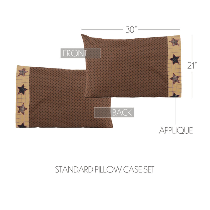 Taie d'oreiller Bingham Star, Ensemble de taie d'oreiller standard