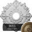 Médaillon de plafond Endurathane Carlsbad, DO 19 1/2 po x P 1 3/4 po, finition pierre spartiates peinte à la main-28576457