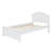 Solid Wood Platform Bed with Integrated Headboard