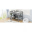 Lit mezzanine double avec tablettes multifonctionnelles et bureau sous le lit-118098614