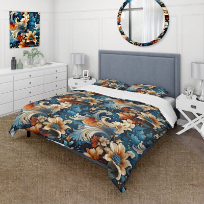 Gold And Emerald Ancient Bonsai  III - Tree Marble Duvet Cover Set