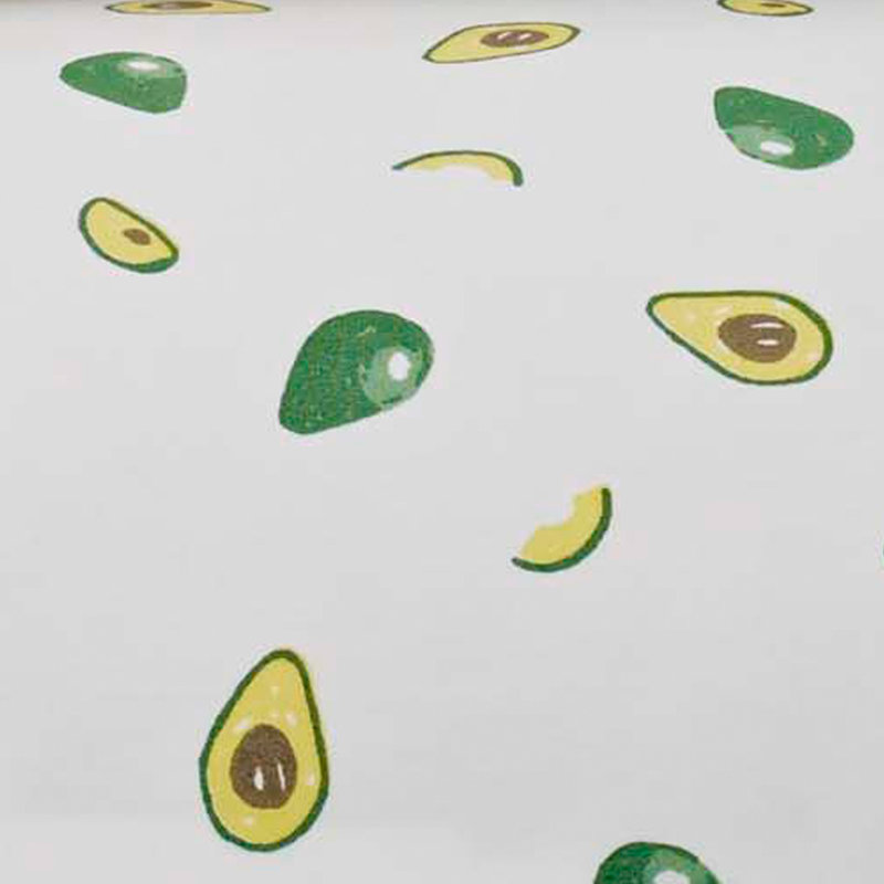 Ensemble de draps en coton percale Poppy & Fritz, Ensemble de draps lit simple + 1 taie d'oreiller, Vert avocat