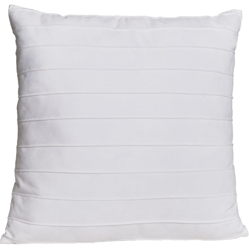 Coussin décoratif en velours blanc Décor