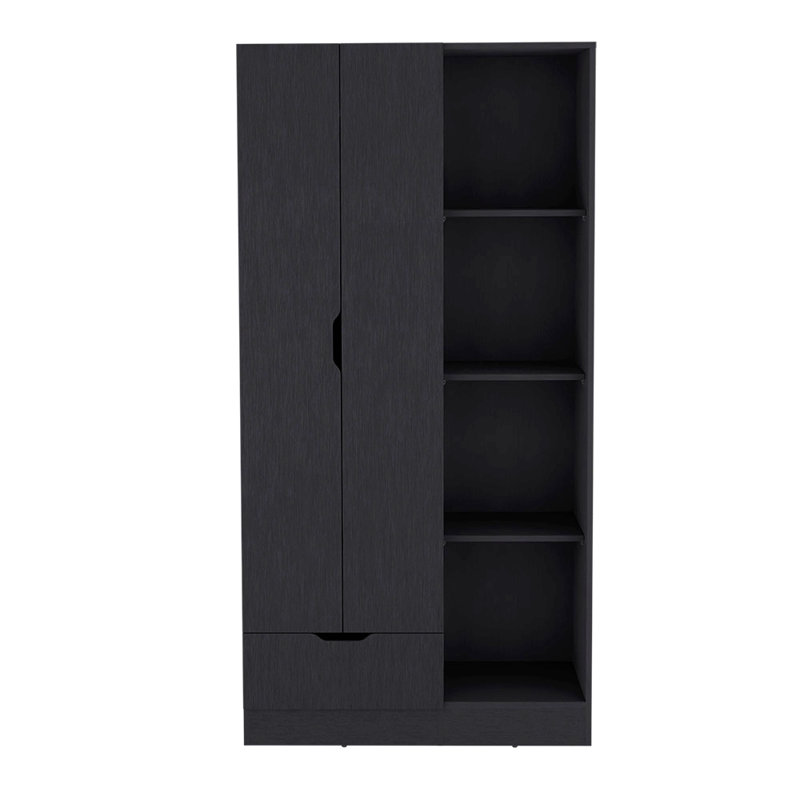 Armoire, convient au salon de la chambre à coucher, Noir