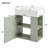 21.6" Floating Bathroom Vanity with Ceramic Basin-133178328