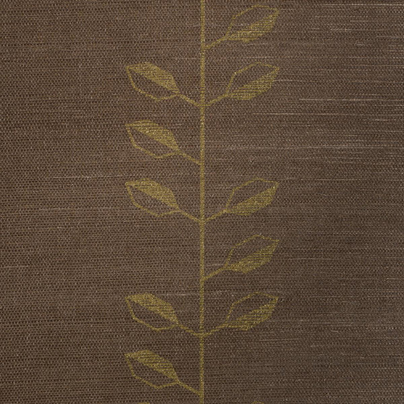 Geo Leaf Grass Cloth Wallpaper Roll