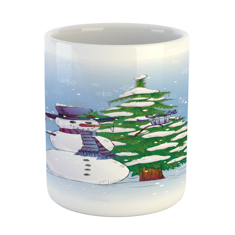 Grande tasse à café bonhomme de neige
