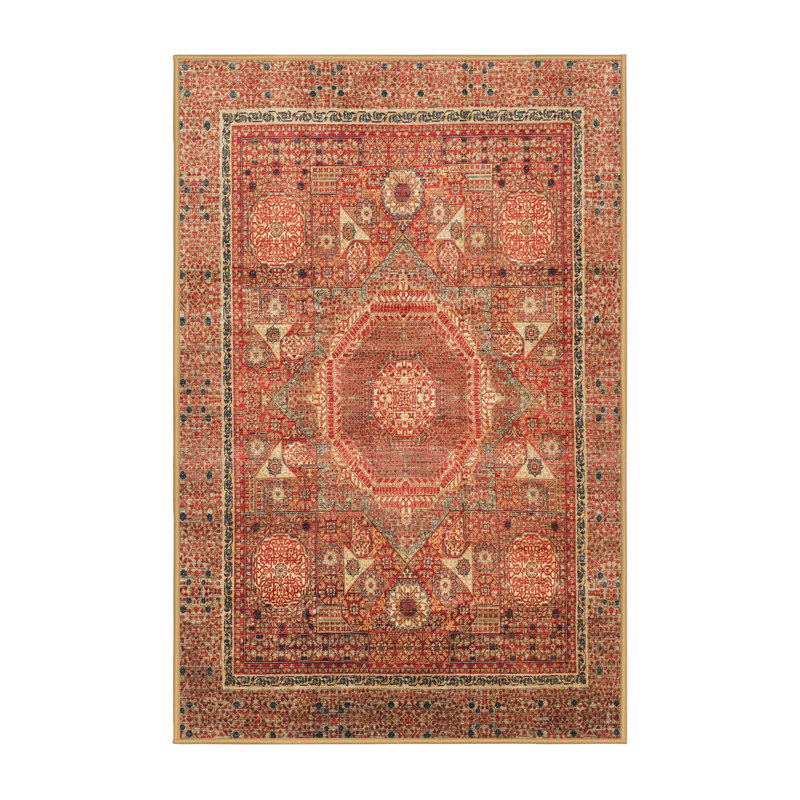Abstract Indoor Rug, Rectangle 2' x 4'