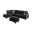 Canapé modulaire en L rembourré avec rangement de 103,5 po Crius-285912791-299445805