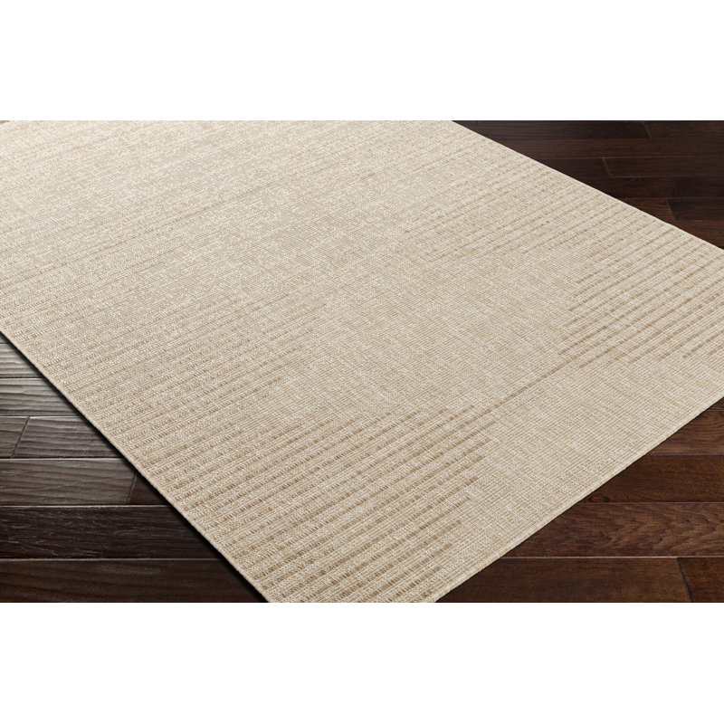 Tapis intérieur / extérieur brun clair Mendota, Tapis de couloir 2 pi 7 po x 10 pi