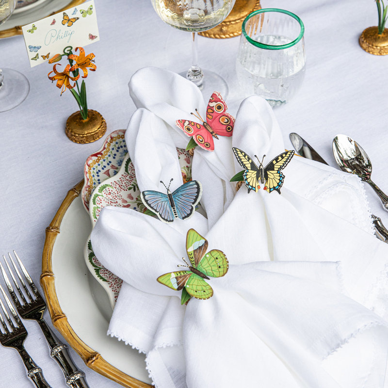 Meadow Walk Butterfly Napkin Ring Assorted