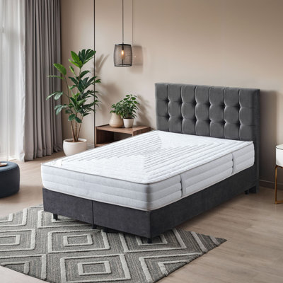 Safari Hybrid Mattress –Unyielding Support & Durability – Individually Pocketed Coils & CertiPUR-US Foam – Fiberglass-Free – Bed in a Box by Alwyn Home