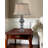 Forza -  28" Gunmetal Touch Switch Table Lamp with USB Ports